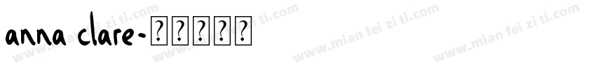anna clare字体转换